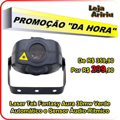 PROMOÇÃO! Laser Tek Fantasy Aura 30mw Verde Áudio-Rítmico