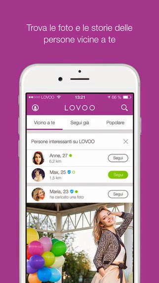 LOVOO - People like you. L’app con la chat per condividere interessi, foto, storie e trovare nuovi amici nei dintorni