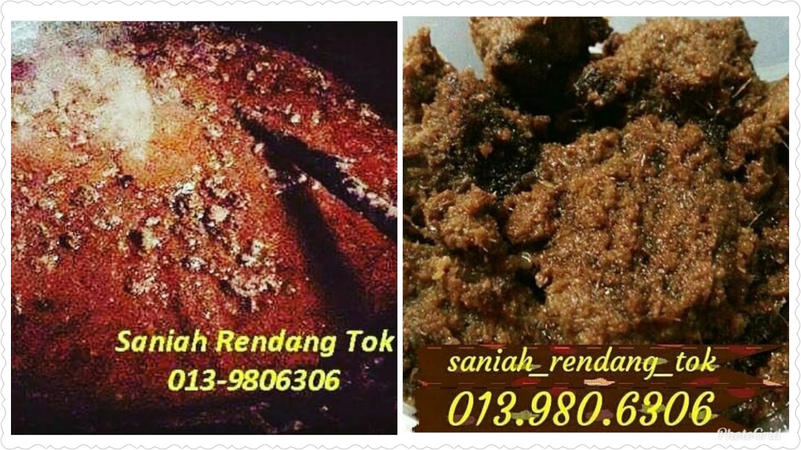 SELAMAT DATANG KE SANIAH RESOURCES: Tempahan Rendang Tok