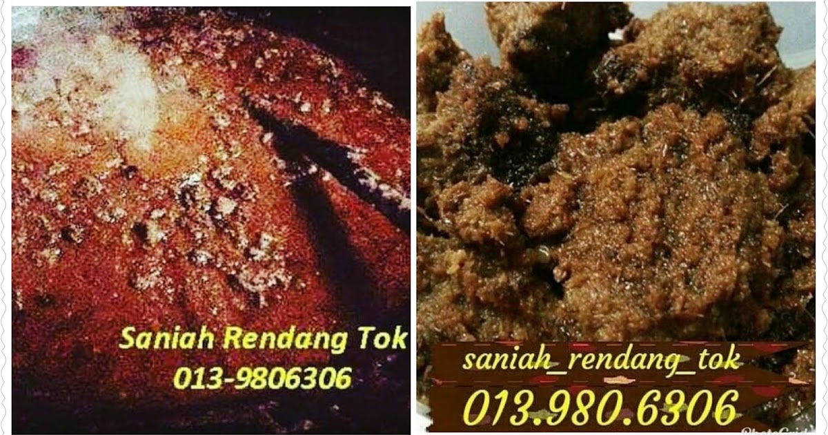 SELAMAT DATANG KE SANIAH RESOURCES: Tempahan Rendang Tok