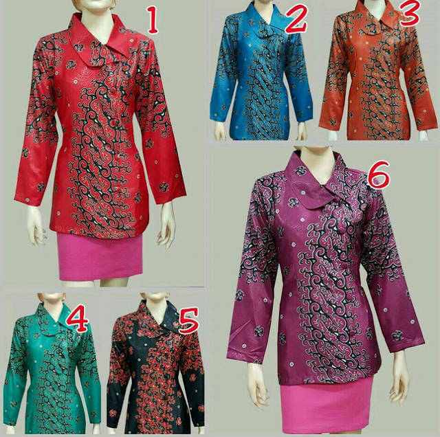 Seragam Batik Model Baju Batik Wanita Kantoran / 30 Model Baju Batik