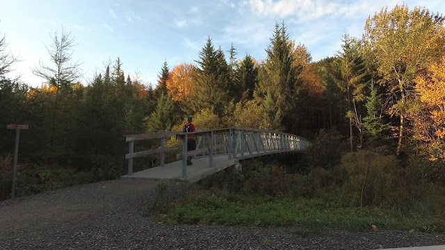 Pont sur le sentier pour Les Escarpements