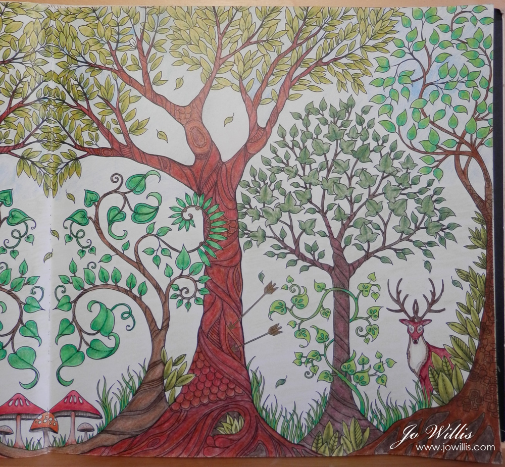 It s another one from Johanna Basford s Enchanted Forest colouring book done with a mix of Spectrum Noir and Prismacolor pencils