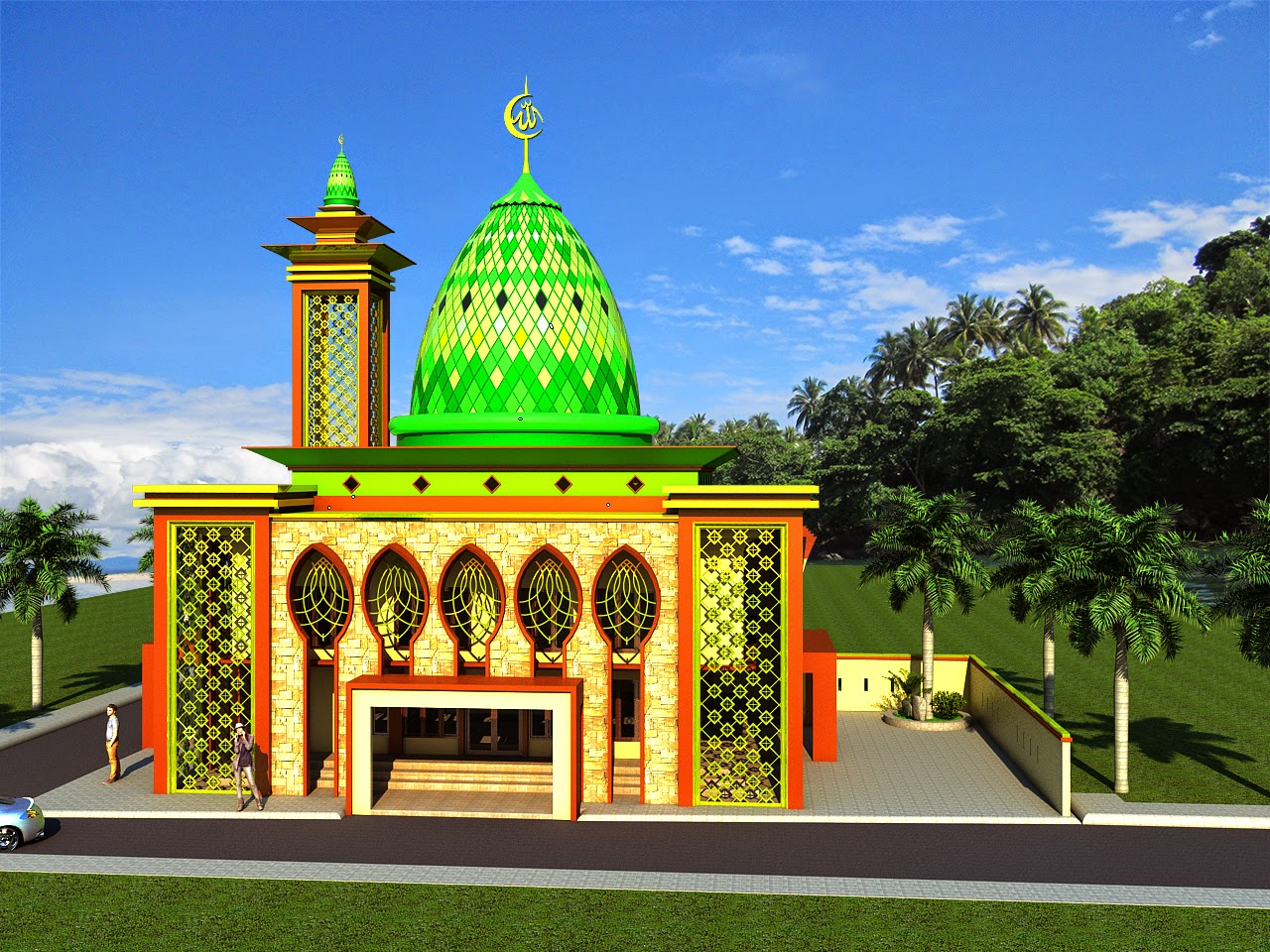 53 Model Desain Masjid Minimalis Modern Unik Terbaru 2018 