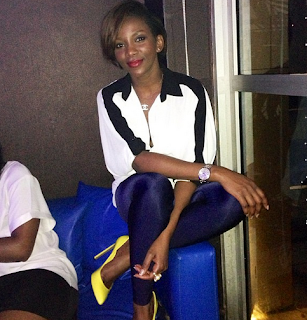 Nollywood Actress Genevieve Spotted Drinking and Partying With Friends