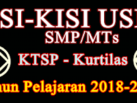 Kisi-Kisi USBN SMP/MTs Kurtilas dan KTSP Tahun 2018/2019
