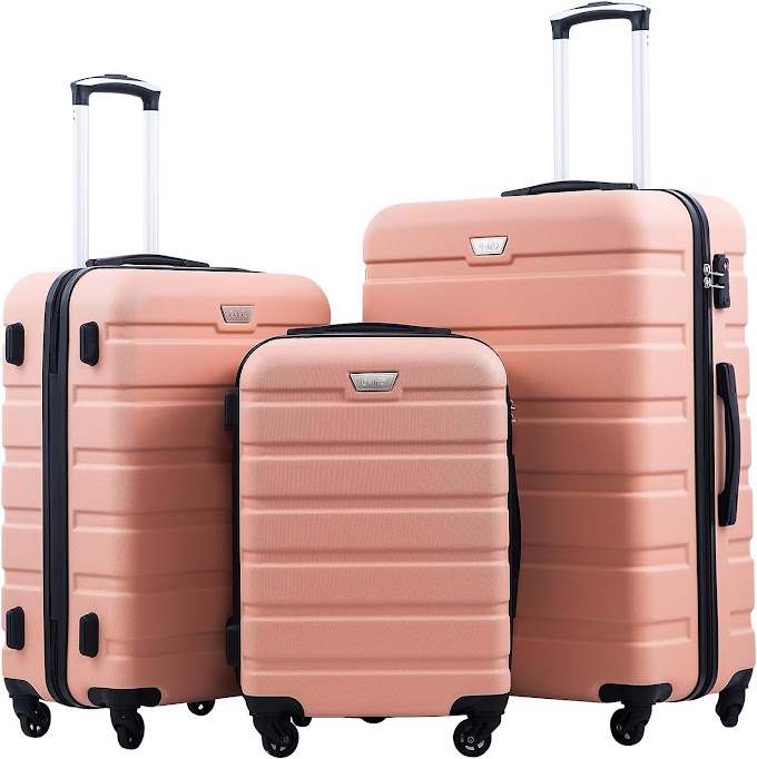 HARDSIDE LUGGAGE (SAKURA PINK) SET 3 For $159.99 ONLY