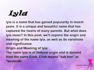 meaning of the name "Iyla"