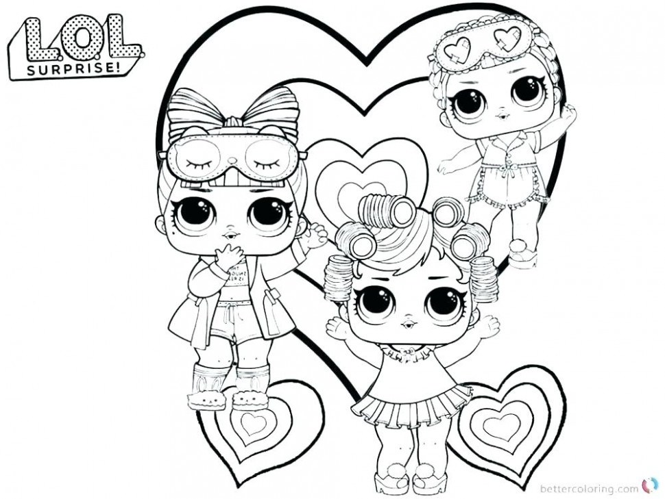 Little Lids Siobhan: LOL Doll Colouring Pages