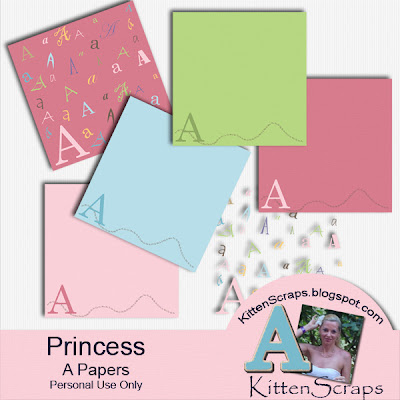 http://kittenscraps.blogspot.com/2009/09/princess-papers-freebie.html