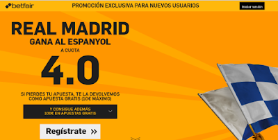 betfair Real Madrid gana Espanyol supercuota 4 Liga 31 enero