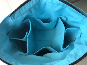 Bag interior - multiple compartments and pockets for carrying and storing apparatus