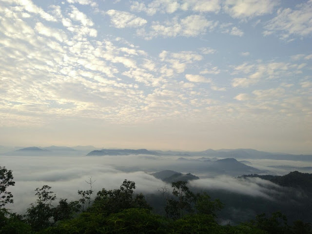 Pesona Alam Dari Puncak Bukit Ampan