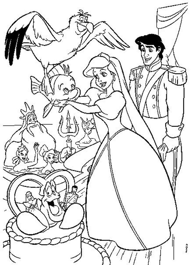 Disney cartoon character coloring page