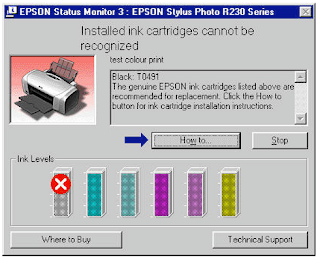 Installed Ink Cartridges can not be Recognized by Epson Printer