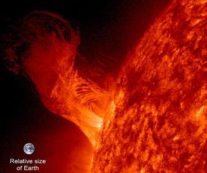 Sonda da Nasa flagra erupção solar com 20 vezes o diâmetro da Terra 