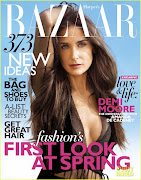 Demi Moore covers Harper's Bazaar February 2012