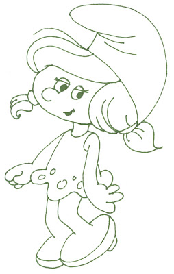 Smurf Coloring Pages,Smurfette Coloring Pages