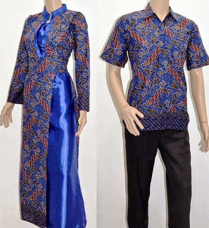 18 Model Long Dress Batik Cantik Modern Untuk Pesta Terbaru