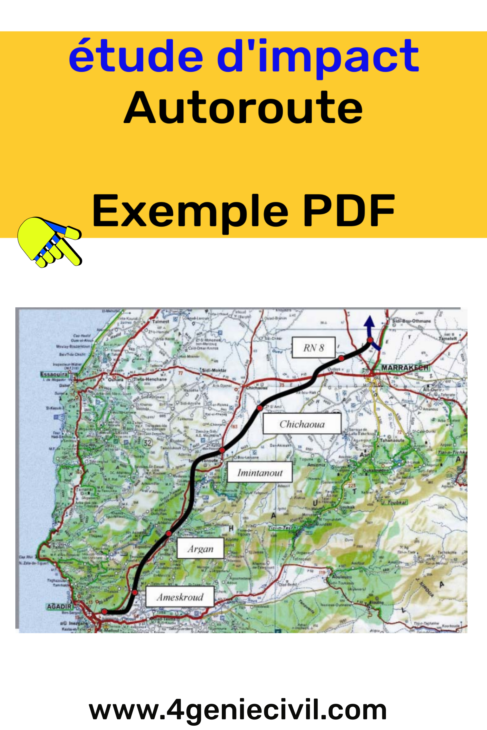 Découvrez un résumé de l'étude d'impact environnemental réalisée pour le projet de l'autoroute Marrakech - Agadir au Maroc. Ce résumé présente les points clés suivants :