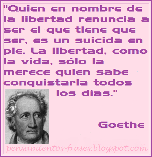 frases de Goethe