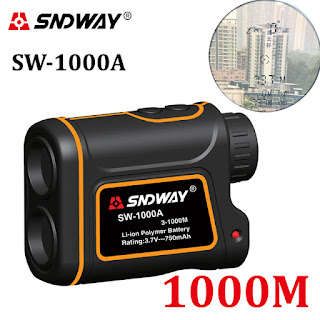 Teleskop Laser SNDWAY 1.000 M Digital 7X Monocular Golf Olahraga Range Finder Laser