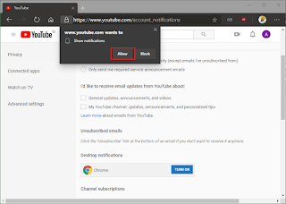 How to Enable Desktop Notifications on Youtube