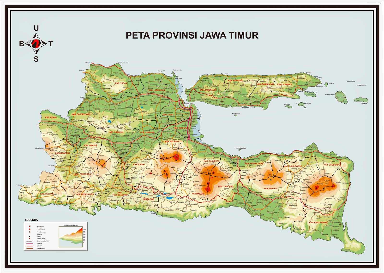 Ridwan s Blog Peta Jawa Timur  format Coreldraw