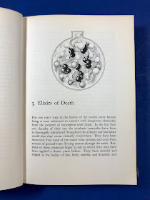 Chapter 3 "Elixirs of Death" opening page, with an illustration of a cluster of chemical bonds.