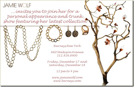 Jamie Wolf Trunk Show - New York