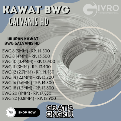 Pabrik Kawat BWG HD Galvanis Termurah