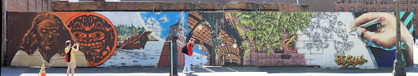 Pioneer Square Mural - Seattle Symbols - The Originale