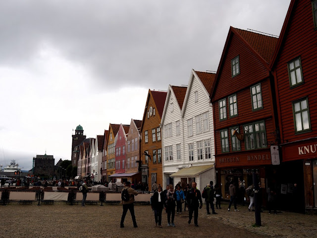 Bryggen, Unesco, domy, domečky, architektura, Norsko, Bergen