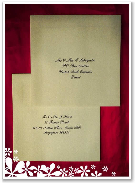 An exquisite finishing touch for a wedding invitation