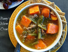 Homemade Turkey Sweet Potato Green Bean Soup