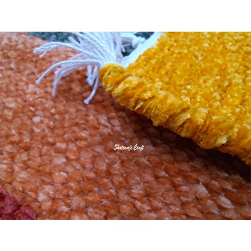 Hand-woven (4 feet × 6 feet) Shatranji rugs-carpet-floormat for Living room শতরঞ্জি SCM-2464