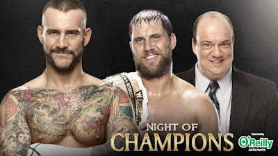 CM Punk vs. Curtis Axel and Paul Heyman night of champion 2013