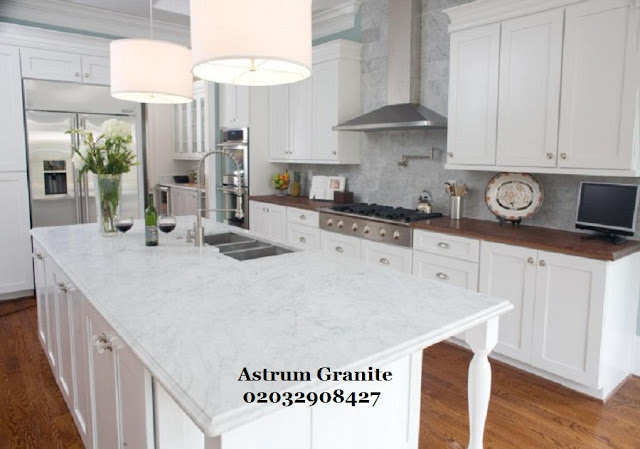 white galaxy quartz kitchen worktop london