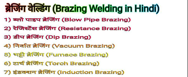 ब्रेजिंग वेल्डिंग (Brazing Welding) क्या है? लाभ और हानि । प्रकार