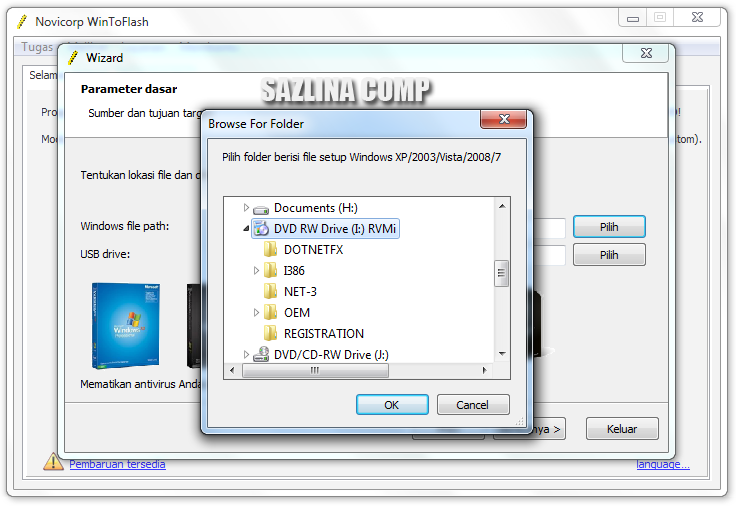  Cara Membuat Bootable Windows XP/Vista Dengan Flash Disk 