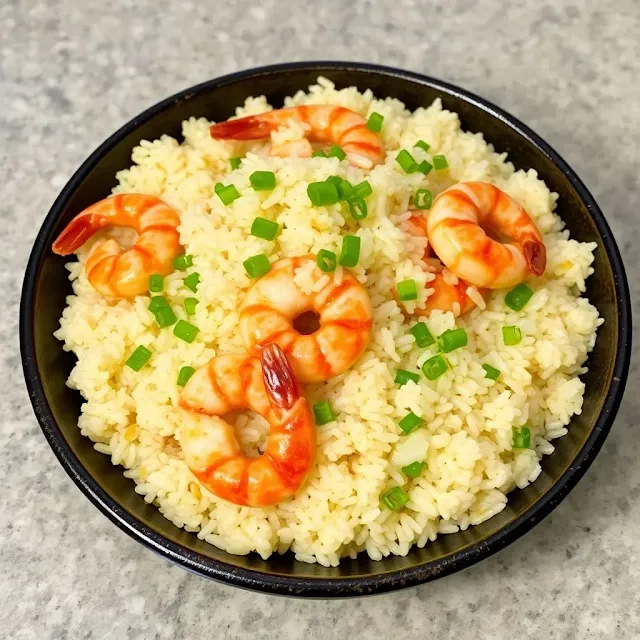 Fried Rice with Vegetables and Shrimp