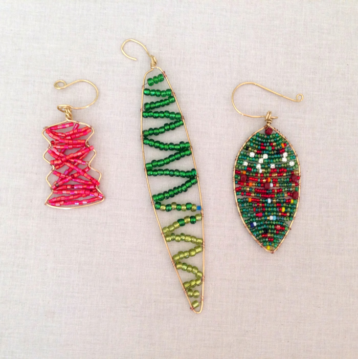 Easy to make wire and bead ornaments, DIY