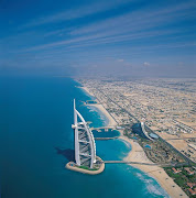 Burj Al Arab is the fourth tallest hotel in the world located in Dubai, . (burj al arab hotel)