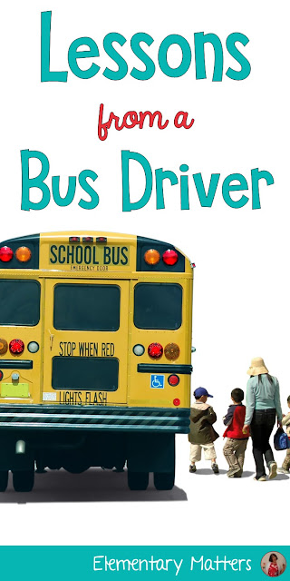 Lessons From a Bus Driver: Here's a little lesson I learned way back at the beginning of my teaching career that helped me understand something that was really important about teaching!