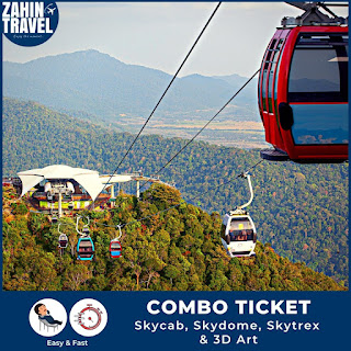 Combo Ticket Skycab (cable car), Skyrex, Skydome, 3D art