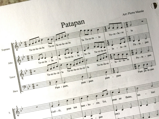 Patapan - new arrangement by Pierre Massie