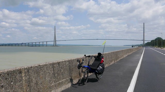 Randonnée à vélo : Le pont de Normandie