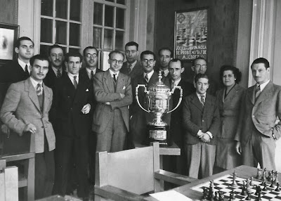 Jugadores del Club Ajedrez Barcelona en 1948