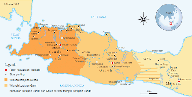 Wilayah Kerajaan Bersatu Sunda dan Galuh