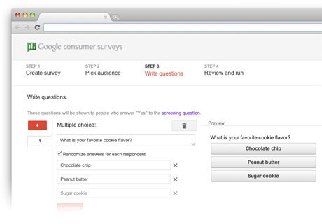 Nova Ferramenta para pesquisas de mercado do Google - Consume Surveys